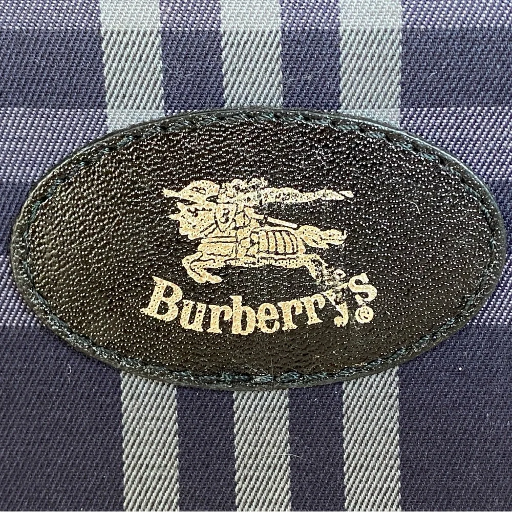 Burberry Men's Blue and Red Plaid Messenger Bag - Picture 17 of 17